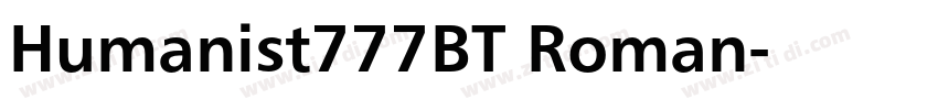 Humanist777BT Roman字体转换 Humanist777BT Roman字体转换